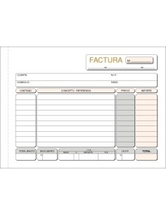 TALONARIO FACTURAS 4º APDO DUPLI LOAN